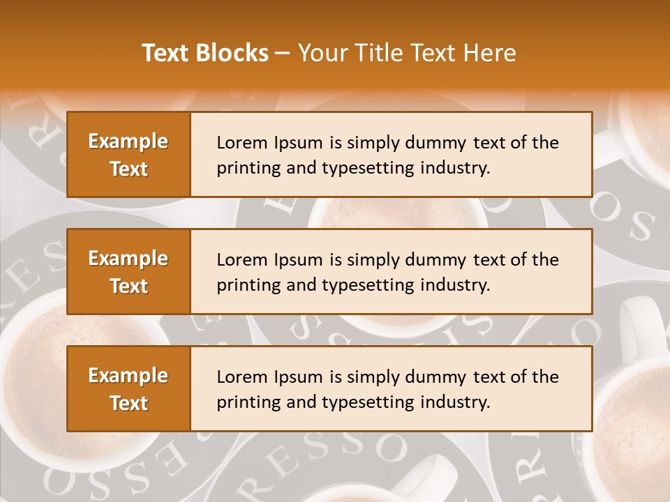 Decaf Brown Cappuccino PowerPoint Template