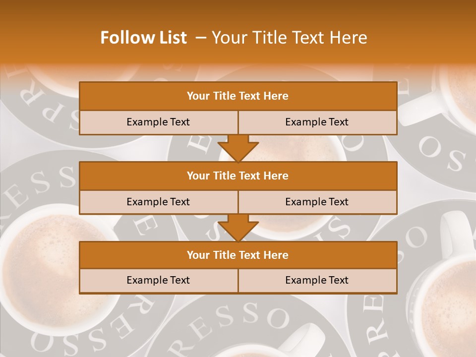 Decaf Brown Cappuccino PowerPoint Template