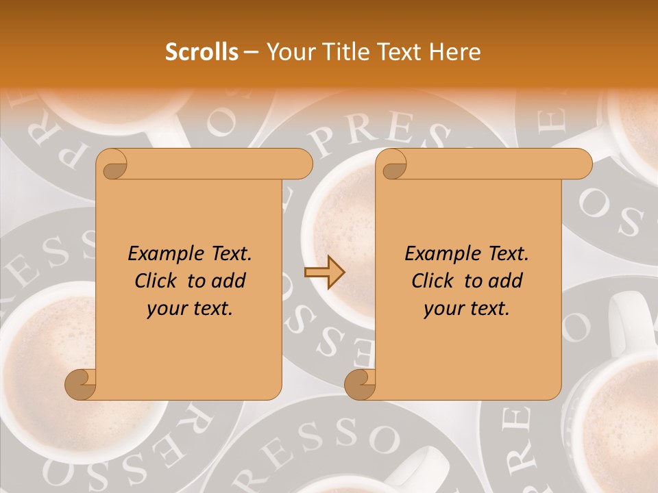 Decaf Brown Cappuccino PowerPoint Template