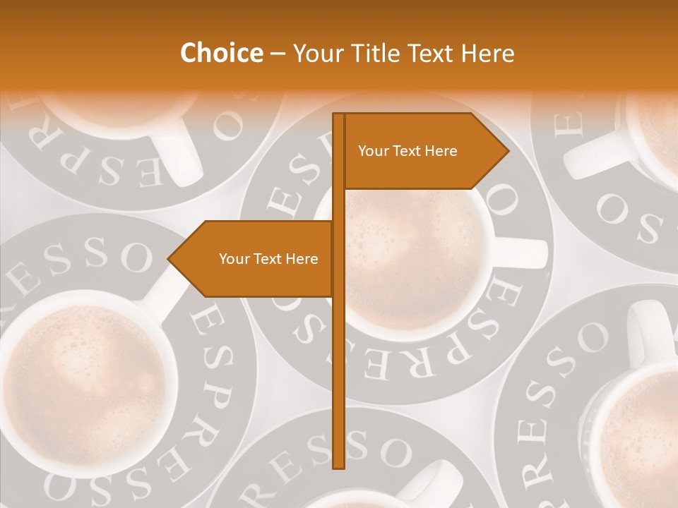 Decaf Brown Cappuccino PowerPoint Template