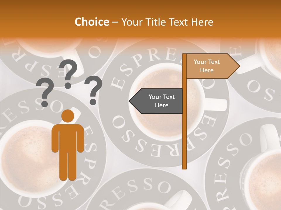 Decaf Brown Cappuccino PowerPoint Template