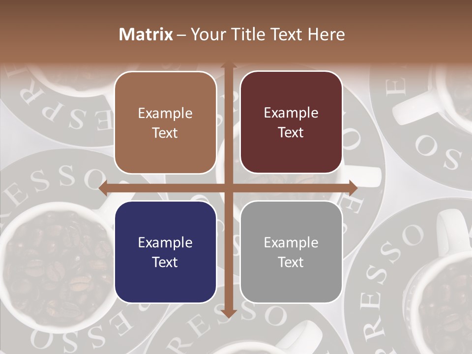 Roasted White Cup PowerPoint Template