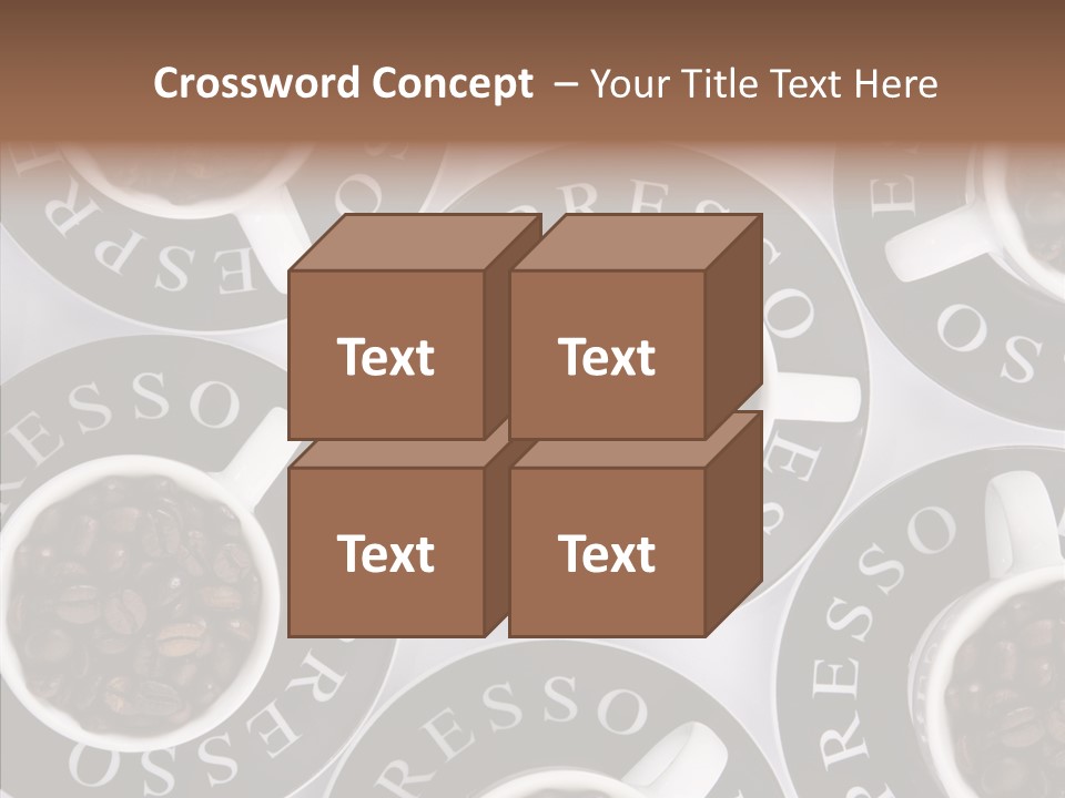 Roasted White Cup PowerPoint Template