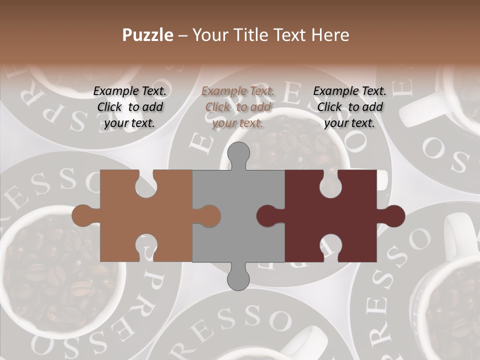 Roasted White Cup PowerPoint Template