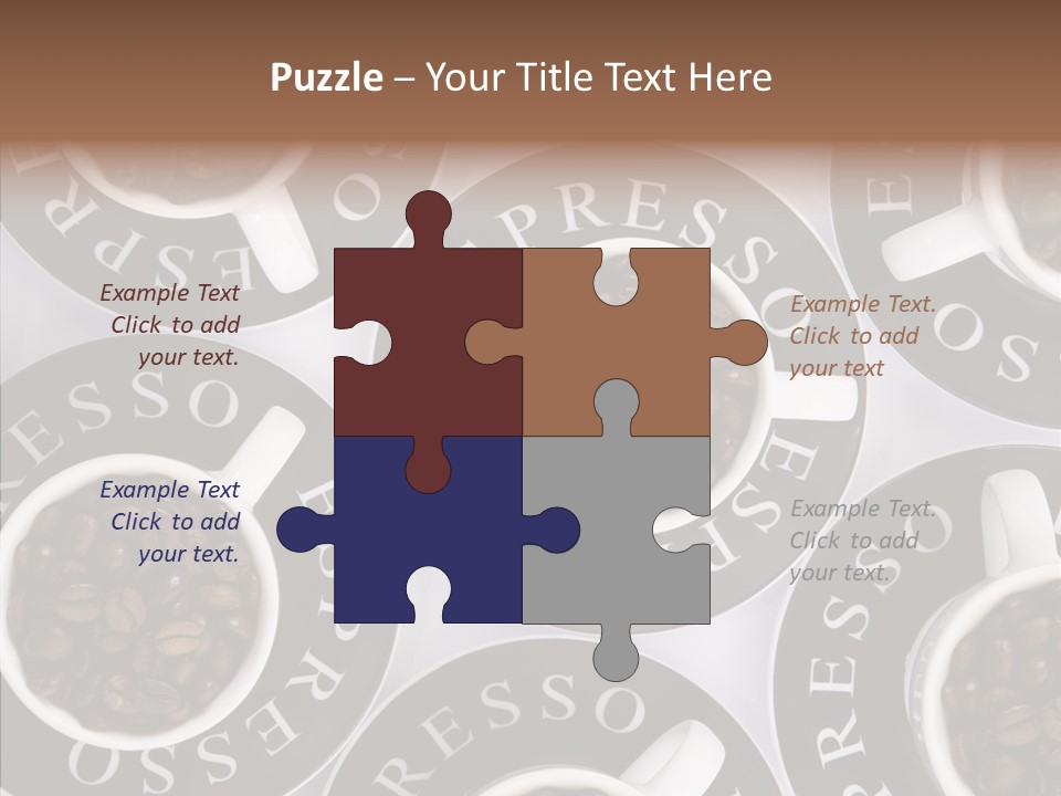 Roasted White Cup PowerPoint Template