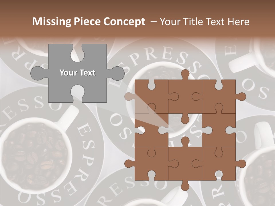 Roasted White Cup PowerPoint Template