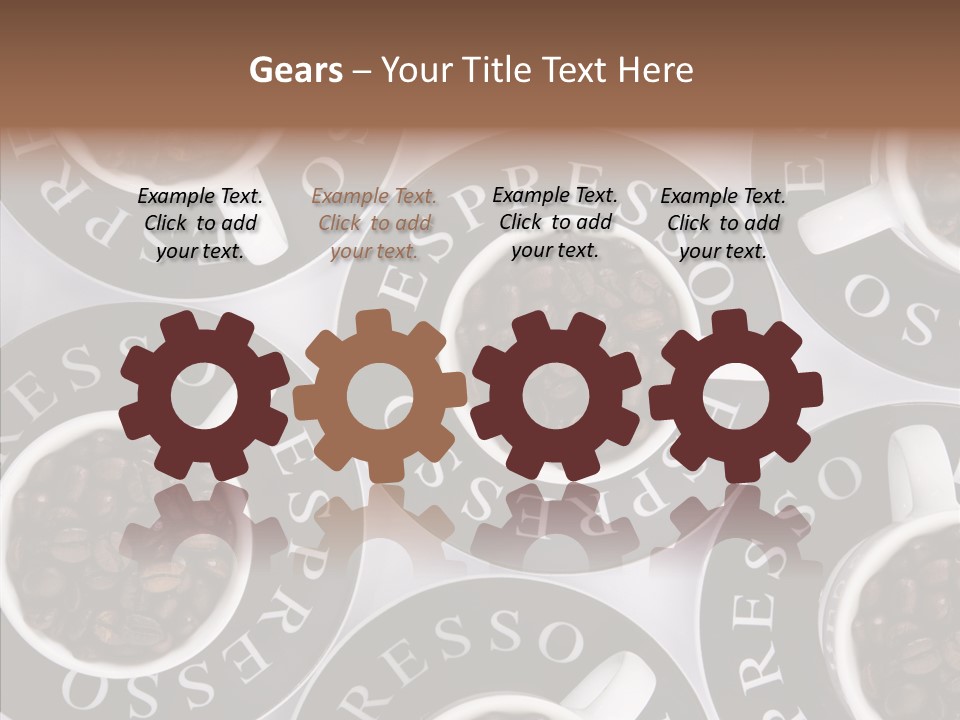 Roasted White Cup PowerPoint Template