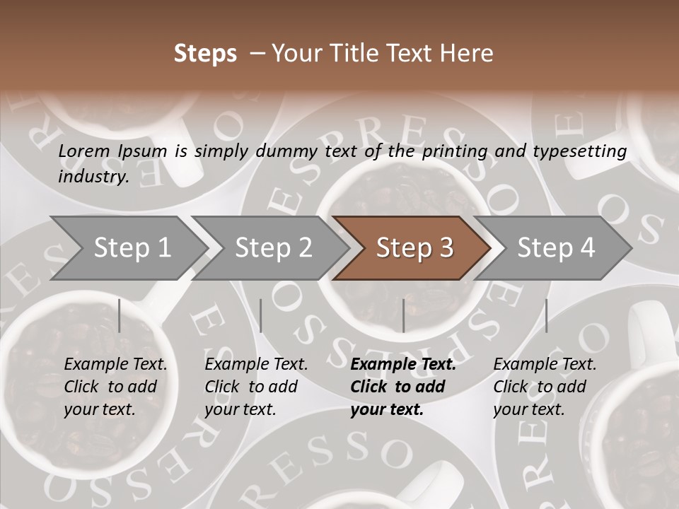 Roasted White Cup PowerPoint Template