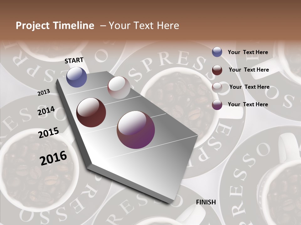 Roasted White Cup PowerPoint Template