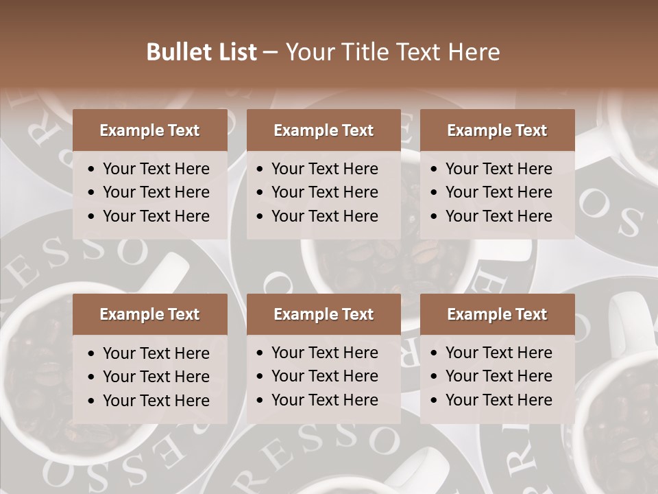 Roasted White Cup PowerPoint Template