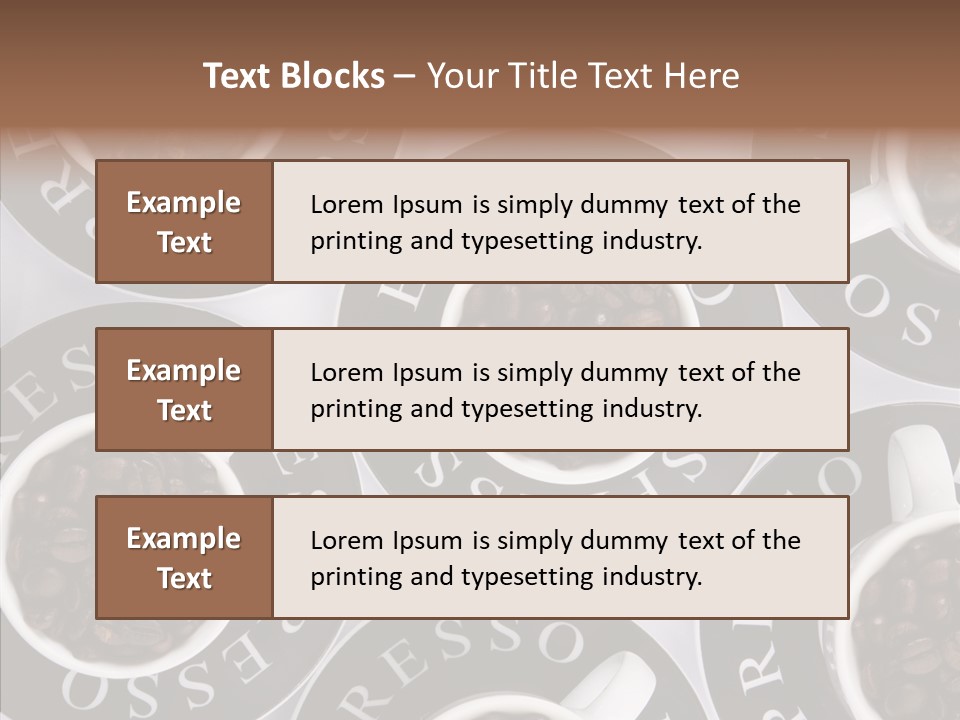 Roasted White Cup PowerPoint Template