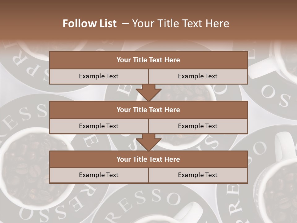 Roasted White Cup PowerPoint Template
