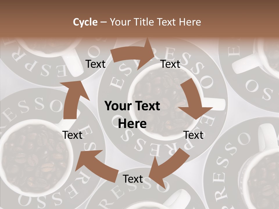 Roasted White Cup PowerPoint Template