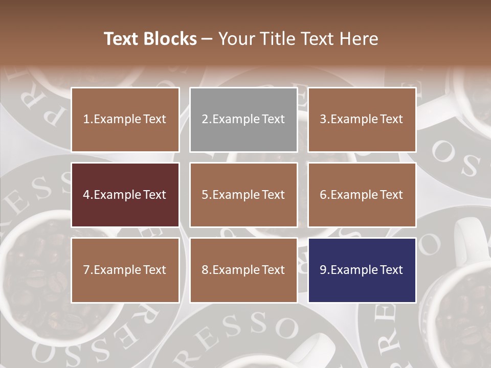 Roasted White Cup PowerPoint Template