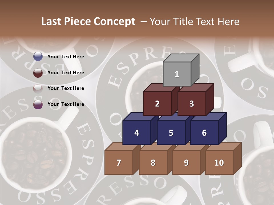 Roasted White Cup PowerPoint Template