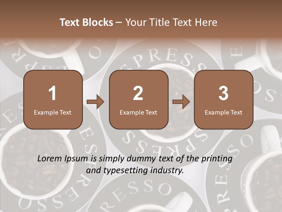 Roasted White Cup PowerPoint Template