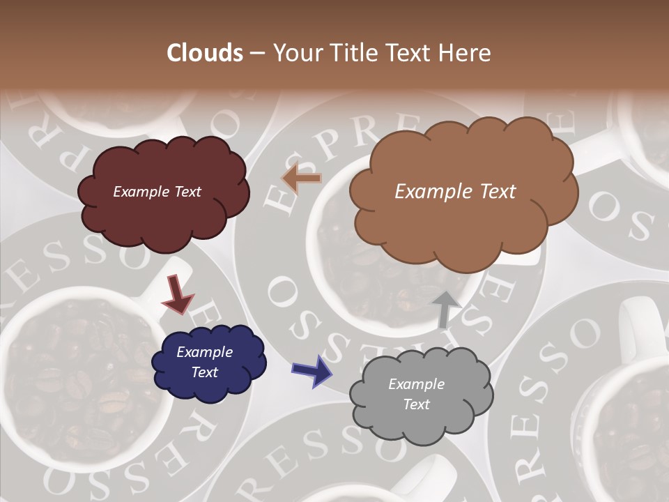 Roasted White Cup PowerPoint Template