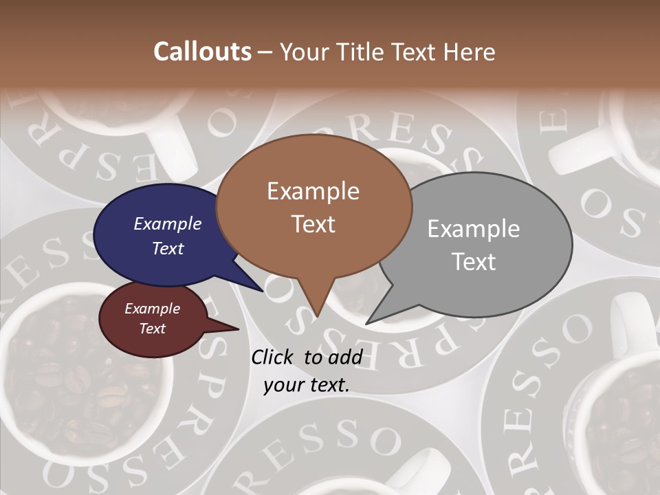 Roasted White Cup PowerPoint Template