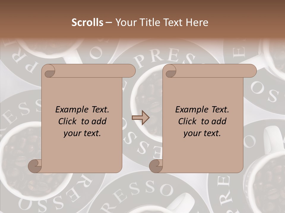 Roasted White Cup PowerPoint Template