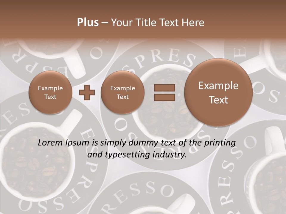 Roasted White Cup PowerPoint Template