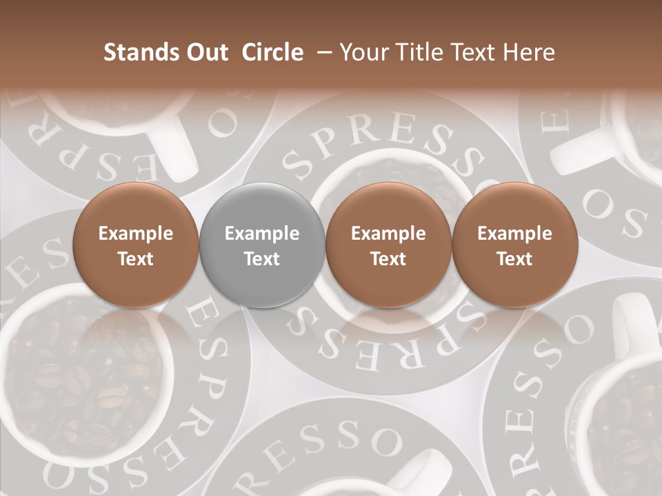 Roasted White Cup PowerPoint Template