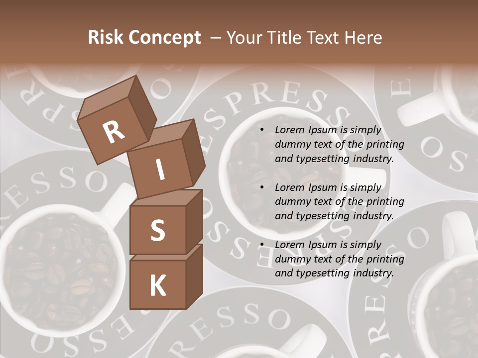 Roasted White Cup PowerPoint Template