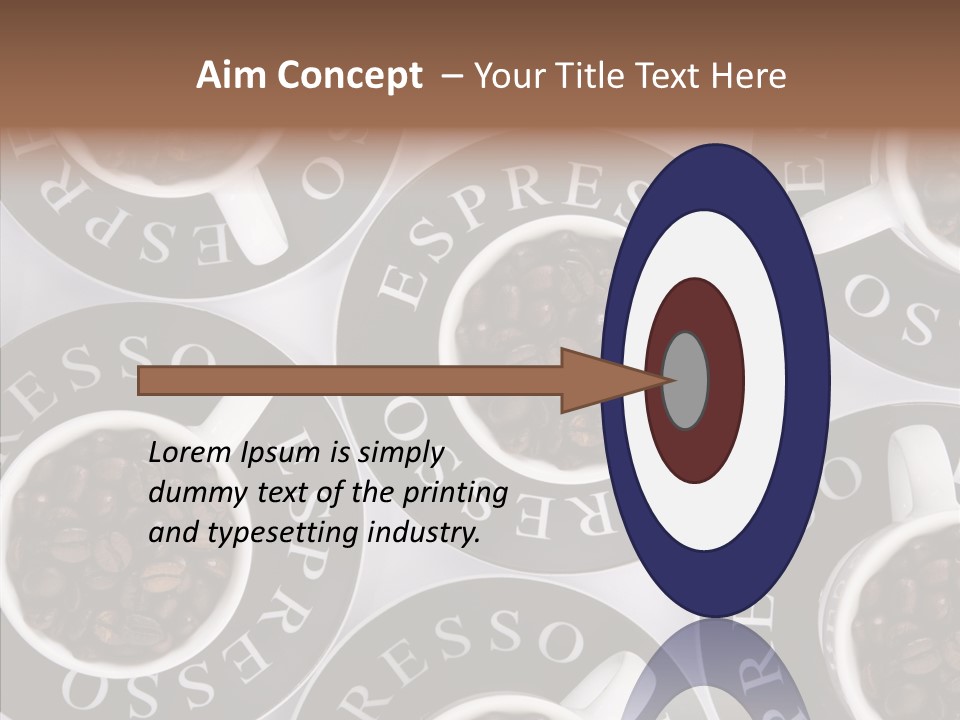 Roasted White Cup PowerPoint Template