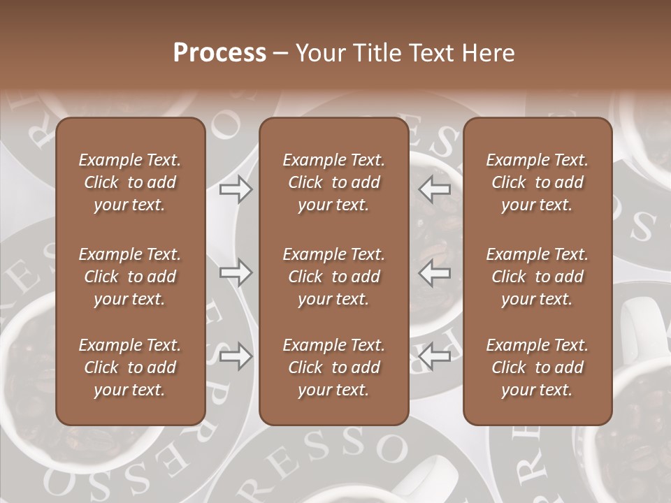 Roasted White Cup PowerPoint Template