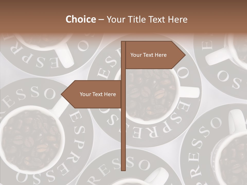 Roasted White Cup PowerPoint Template