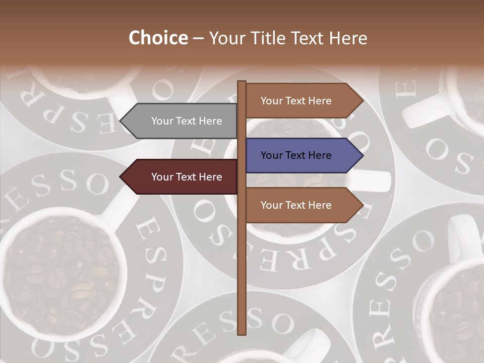 Roasted White Cup PowerPoint Template