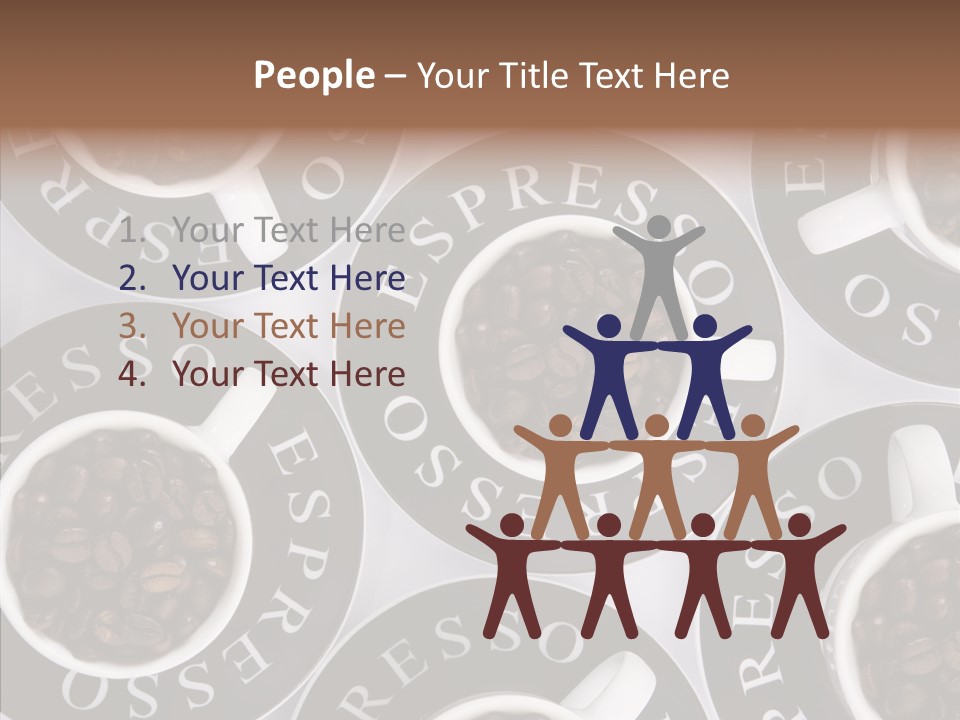 Roasted White Cup PowerPoint Template