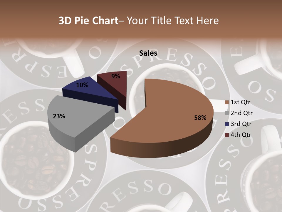 Roasted White Cup PowerPoint Template
