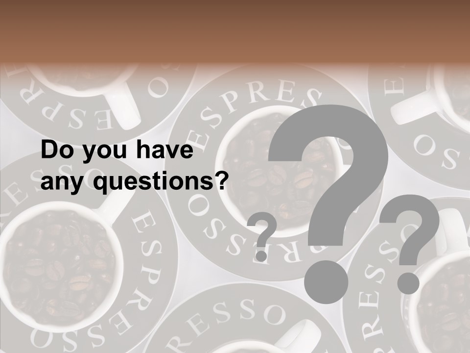 Roasted White Cup PowerPoint Template