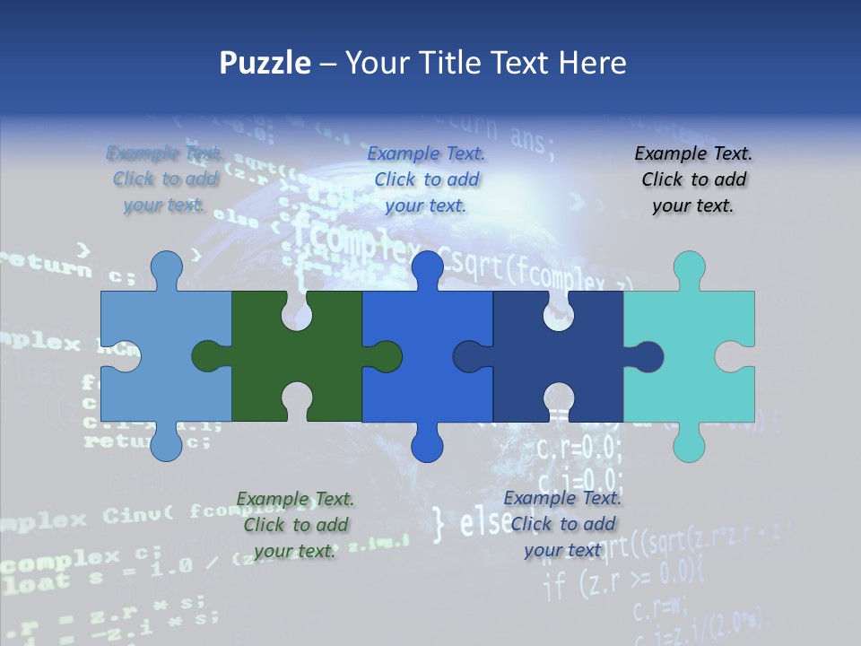 Internet Global Cosmos PowerPoint Template