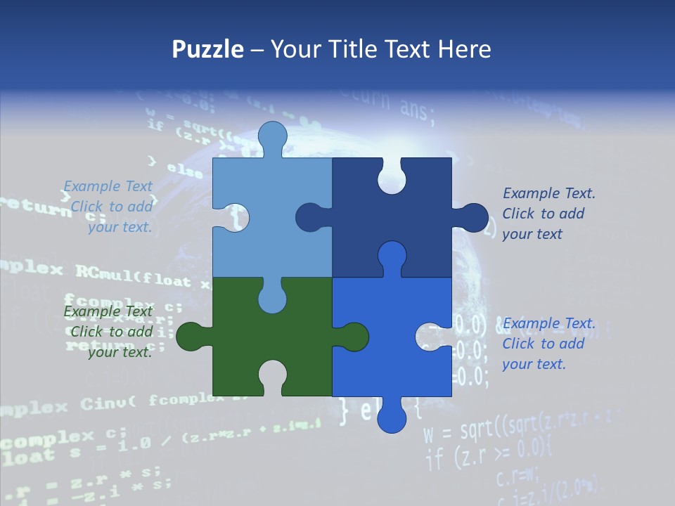 Internet Global Cosmos PowerPoint Template