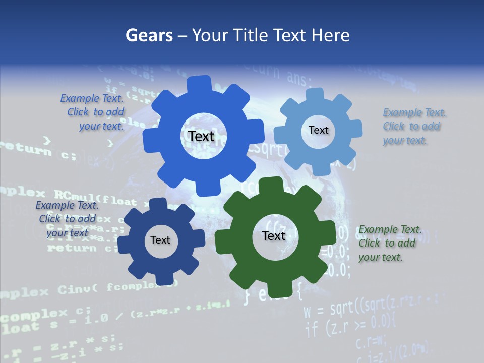 Internet Global Cosmos PowerPoint Template