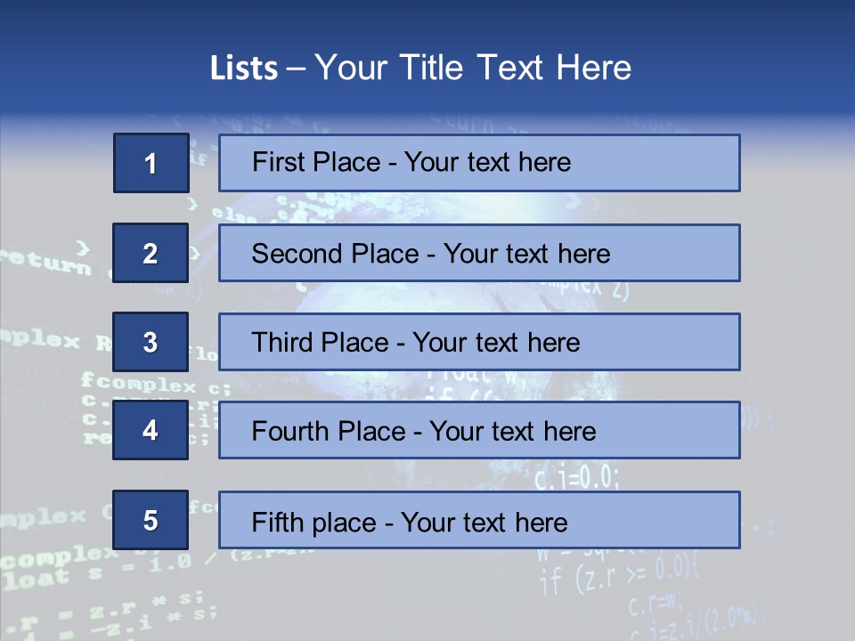 Internet Global Cosmos PowerPoint Template