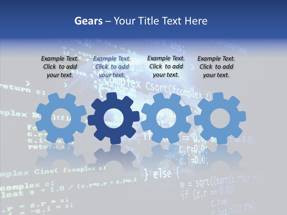 Internet Global Cosmos PowerPoint Template