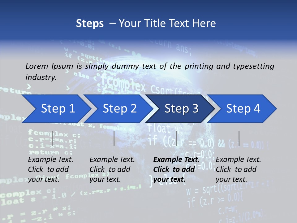 Internet Global Cosmos PowerPoint Template