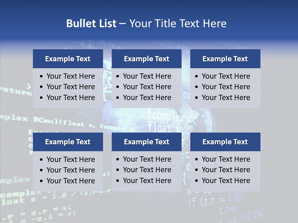 Internet Global Cosmos PowerPoint Template
