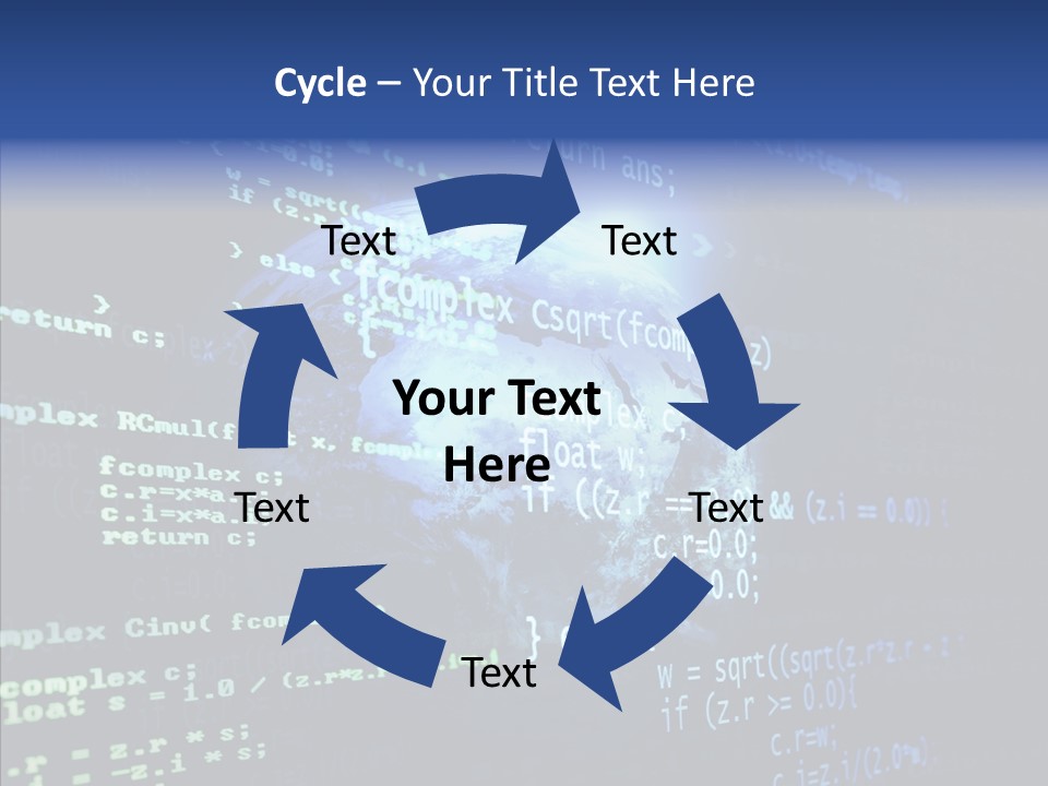Internet Global Cosmos PowerPoint Template