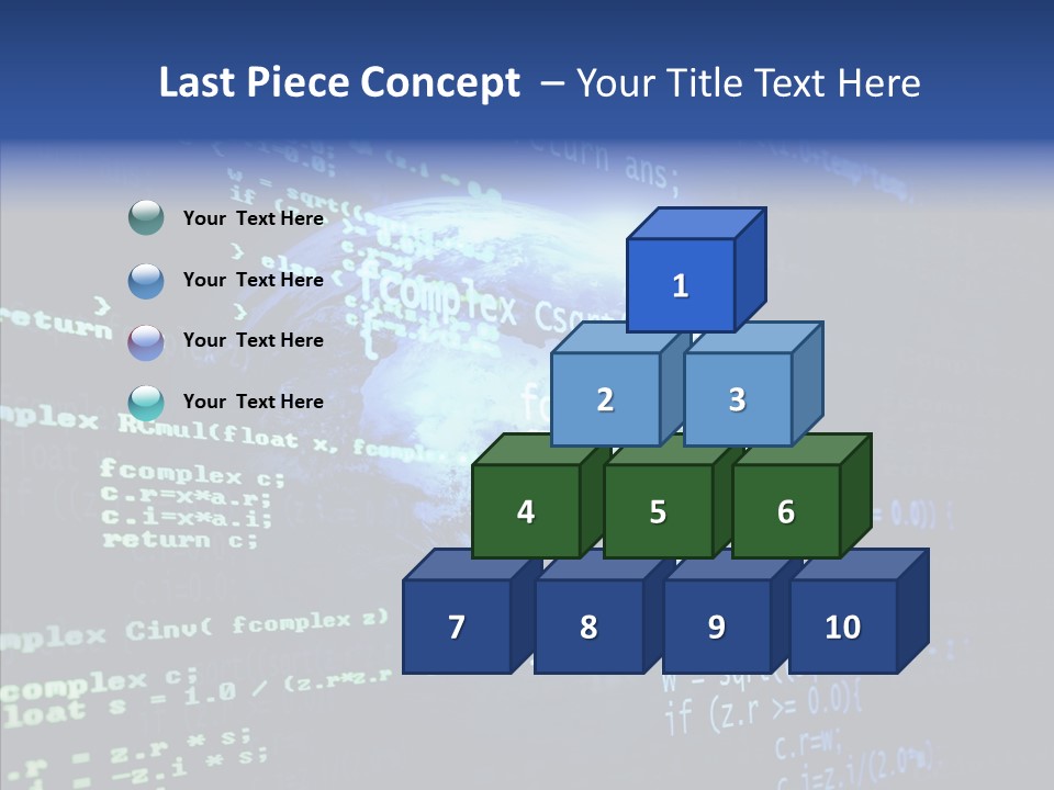 Internet Global Cosmos PowerPoint Template