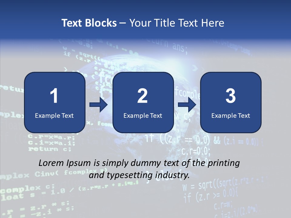 Internet Global Cosmos PowerPoint Template
