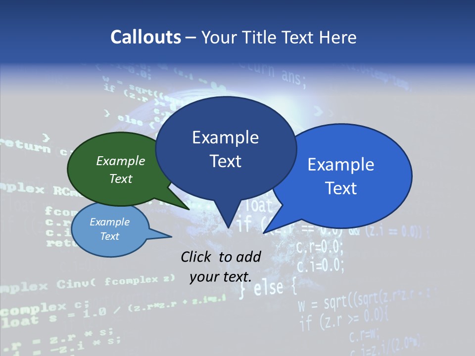 Internet Global Cosmos PowerPoint Template