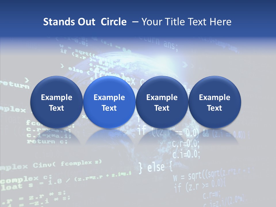 Internet Global Cosmos PowerPoint Template