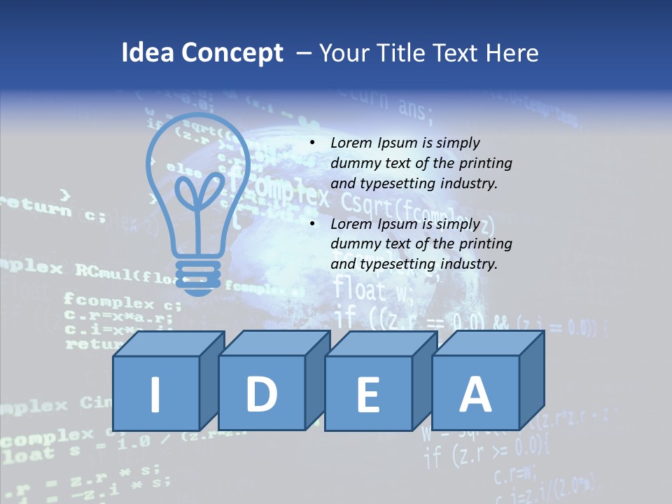 Internet Global Cosmos PowerPoint Template