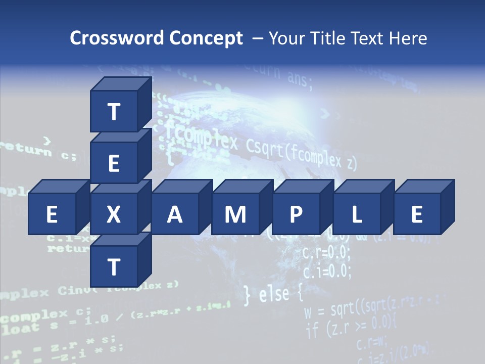 Internet Global Cosmos PowerPoint Template