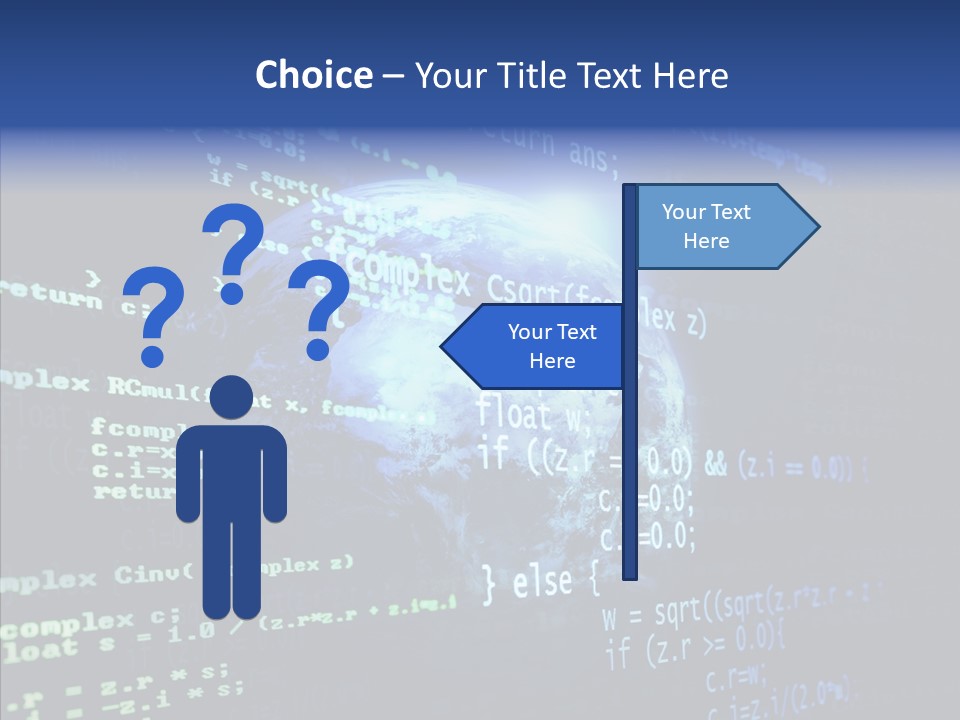 Internet Global Cosmos PowerPoint Template