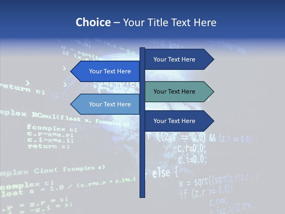 Internet Global Cosmos PowerPoint Template