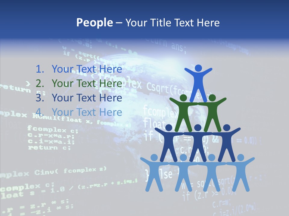 Internet Global Cosmos PowerPoint Template